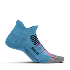 Feetures Elite Max Cushion No-Show Running Socks, Aurora Blue