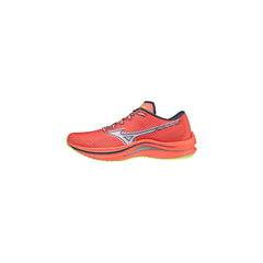 Mizuno Women's Wave Rebellion (W) Running Shoes, Neonflame White Neolime, 4.5 UK