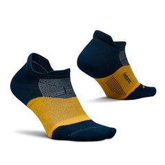 Feetures Merino 10 Max Cushion No Show Tab, Dark Sapphire
