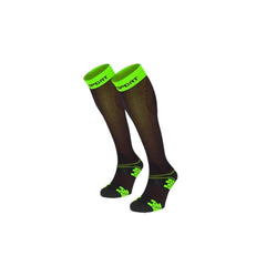 BV Sport XLR Evo Compression Unisex Socks, Black/Green