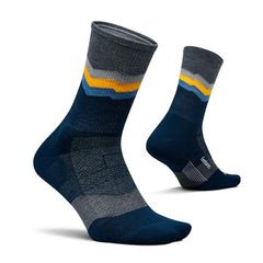 Feetures Merino 10 Max Cushion Mini Crew, Switchback Sapphire