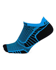 Thorlo Prolite Ultra-Light Cushion No-Show Socks, Blue Aster/Black