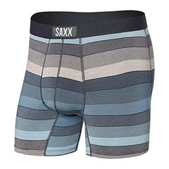 Saxx Vibe Super Soft Boxer Briefs, Hazy Stripe/Washed Blue