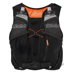 OMM Trailfire Vest + 2 x 350ml Flexi Flasks, Black