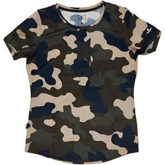 Saysky WMNS Combat T-Shirt, Woodland Camo