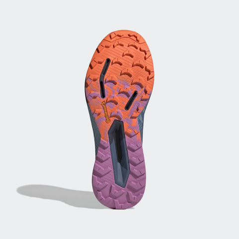 Adidas Terrex Agravic Ultra Women's Trail Running Shoes, Wonder Steel/Magic Grey Met/Pulse Lilac