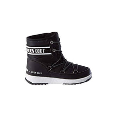 Moon-boot Girl's JR BOY MID WP 2 Snow Boot, Black, 9.5 UK Child Wide