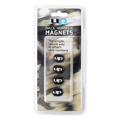 Ultimate Performance Race Number Magnets, Black - 4 Pack