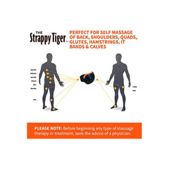Tiger Tail The Strappy Tiger Foam Roller, Black