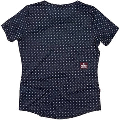 Saysky WMNS Polka Combat T-Shirt, Sky Captain/Polka Dot