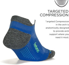 Feetures Elite Light Cushion No-Show Running Socks, True Blue