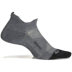 Feetures Elite Ultra Light No-Show Running Socks, Grey