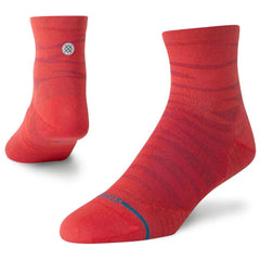 Stance Ridge Quarter Socks, Red