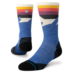 Stance Divided Lines Crew Socks, Blue