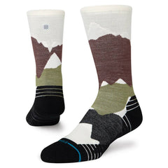 Stance Elevation Crew Socks, Brown