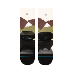 Stance Elevation Crew Socks, Brown