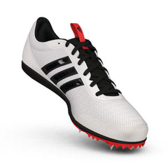 Adidas Distancestar Men's Running Spikes, White/Black/Red - 9.5 UK