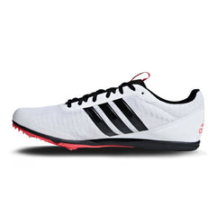 Adidas Distancestar Men's Running Spikes, White/Black/Red - 9.5 UK