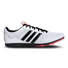 Adidas Distancestar Men's Running Spikes, White/Black/Red - 9.5 UK