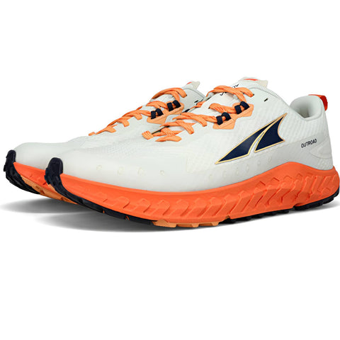 Altra Outroad Men's Trail Running Shoes, White/Orange