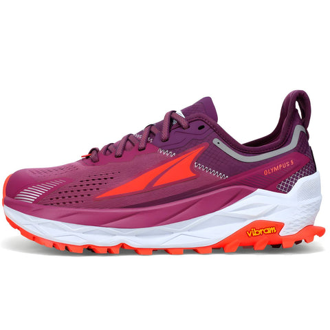 Altra Olympus 5 Women's Trail Running Shoes, Purple/Orange