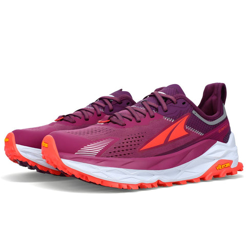 Altra Olympus 5 Women's Trail Running Shoes, Purple/Orange