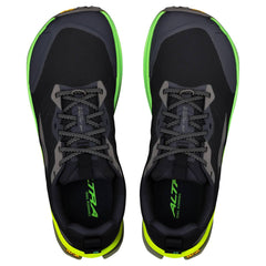 Altra Lone Peak 9+ Men's Trail Running Shoes, Black/Dark Gull Grey/Green Gecko