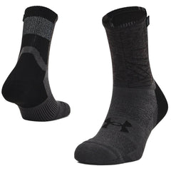 Under Armour ArmourDry Crew Running Socks, Black/Jet Grey