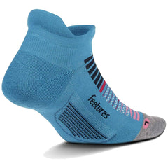 Feetures Elite Max Cushion No-Show Running Socks, Aurora Blue