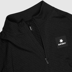 Saysky WMNS Blaze Half Zip Lightweight Fleece, Black