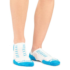 Thorlo Experia No-Show Tab Socks, Blue Aster