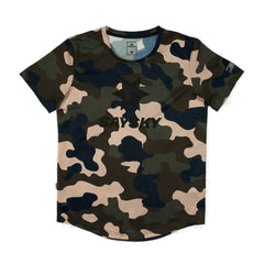 Saysky Camo Combat T-Shirt, Woodland Camo