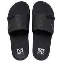 Reef Men's Fanning Slide, Black/Silver