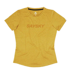 Saysky WMNS Logo Pace T-Shirt, Yellow