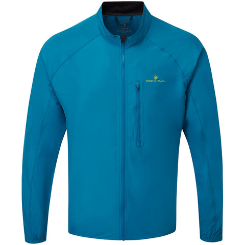 Ronhill Core Men's Running Jacket, Prussian Blue/Acid Lime