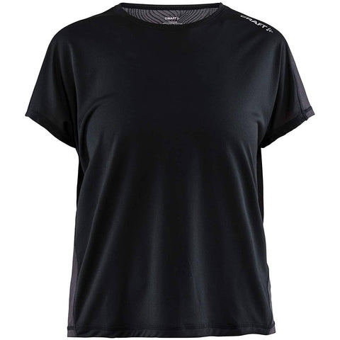 Craft Women's Eaze T-Shirt, Black/Crest