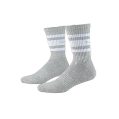 Saysky Workout Crew Socks, Light Grey Melange