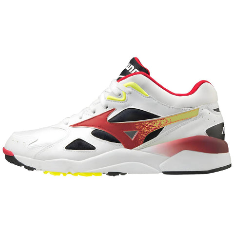 Mizuno Sky Medal Unisex Sneakers, Black/Chinese Red/White