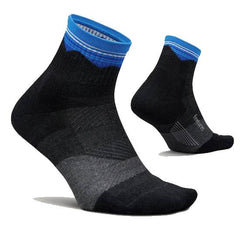 Feetures Trail Max Cushion Quarter,  Blue Ridge Charcoal