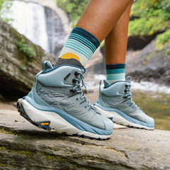 Feetures Trail Max Cushion Mini Crew Socks, Table Rock Gray