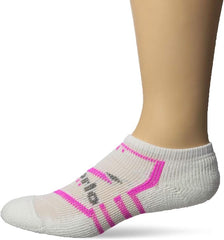 Thorlo Edge Low Cut Socks, White/Pink Glo