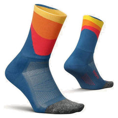 Feetures Elite Light Cushion Mini Crew, Rythmic Blue