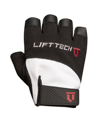 LiftTech Fitness Elite Men's Half-Finger Weightlifting Gloves, Black