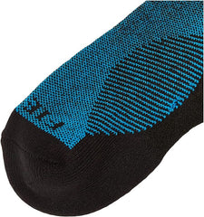 Thorlo Experia Fierce No-Show Micro Mini Socks, Blue Aster/Black