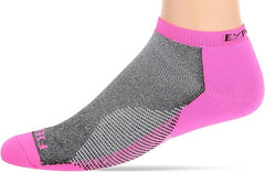 Thorlo Experia Fierce No-Show Micro Mini Socks, Electric Pink/Black