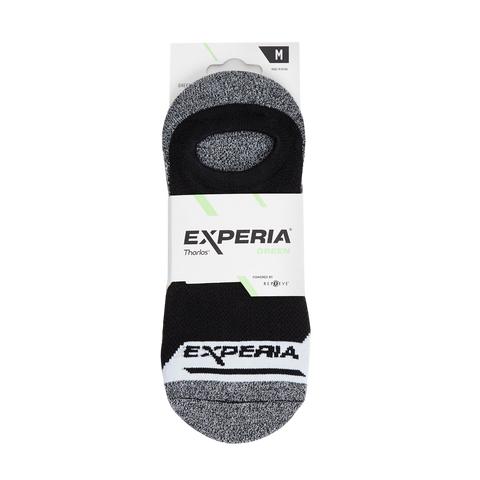 Thorlos Experia Green Repreve Unisex Low Cut Running Socks, Black