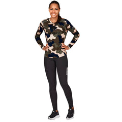 Saysky Camo Blaze Women's Long Sleeve, Woodland Camo