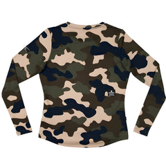 Saysky Camo Blaze Women's Long Sleeve, Woodland Camo