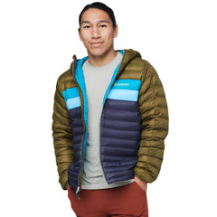 Cotopaxi Men's Fuego Down Hooded Jacket, Oak & Graphite