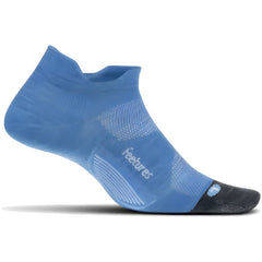 Feetures Merino 10 Cushion No-Show Running Socks, Aurora Blue